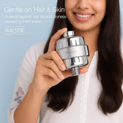 Specule shower head water filter for hard water removal